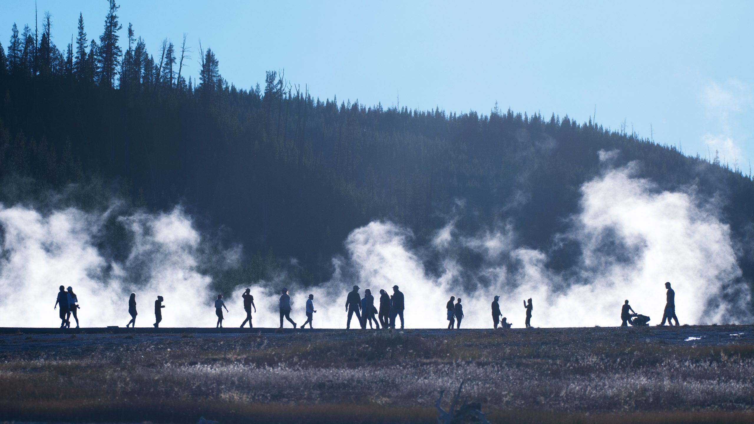 People in Yellowstone